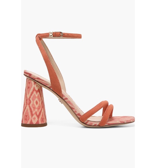 Sam Edelman Kia Strappy Sandals Terracotta Pink With Pattern Women’s Size 9 - Picture 6 of 14